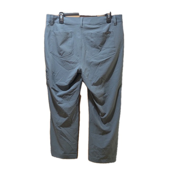 Eddie Bauer Stretch Ripstop Crop Pants Womens 10 Gray Zip Pocket Hiking Outdoors - Picture 9 of 10